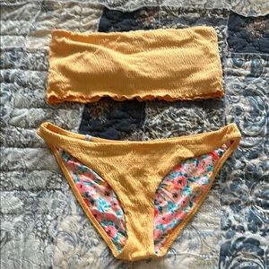 Yellow Floral Bikini - Body Glove